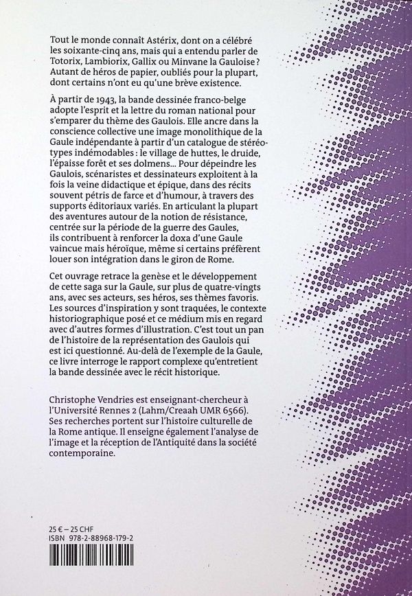 Quatrième de couverture de « Le Petit Gaulois illustré. : l' imaginaire historique de la bande dessinée franco-belge »
