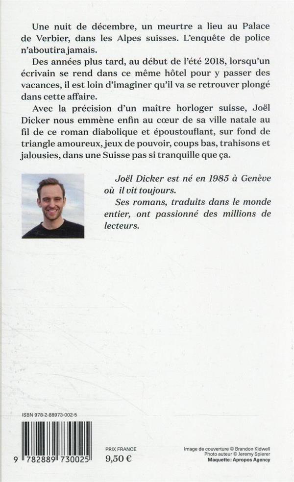 Quatrième de couverture de « L'ENIGME DE LA CHAMBRE 622 »