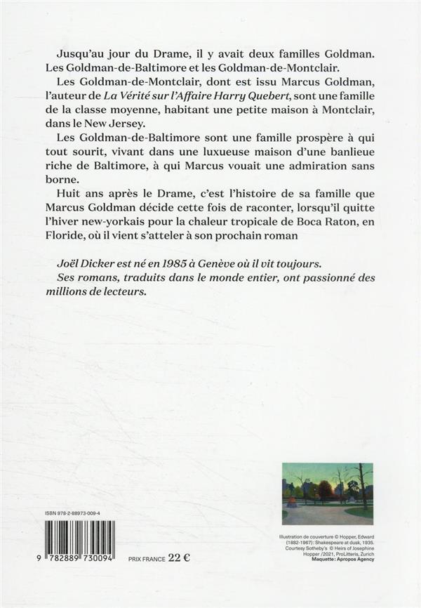 Quatrième de couverture de « Le livre des Baltimore : roman »