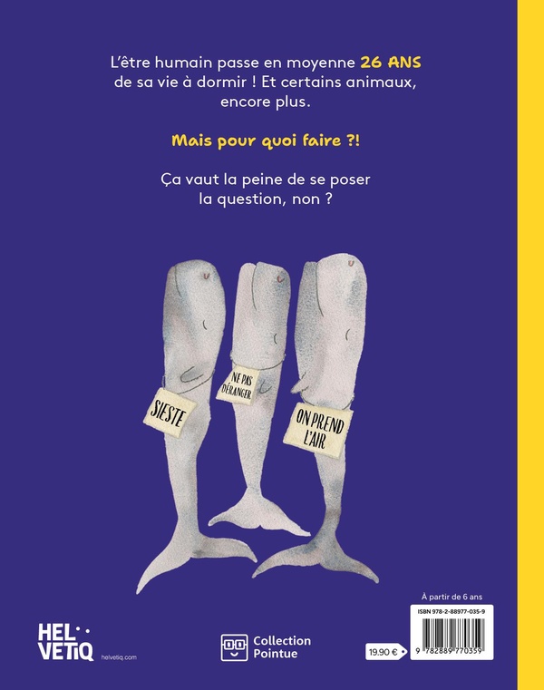 Quatrième de couverture de « Alors on dort : bâiller, rêver, ronfler »