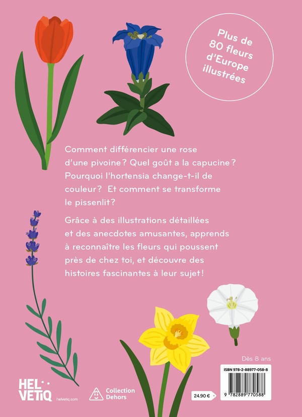 Quatrième de couverture de « Florama : découvre et observe le monde magique des fleurs »