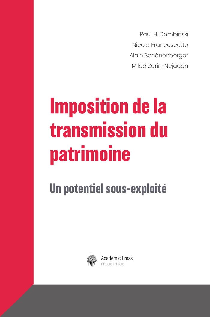 Couverture du livre « IMPOSITION DE LA TRANSMISSION DU PATRIMOINE : UN POTENTIEL SOUS-EXPLOITE » de Dembinski, librairie Les Contes Infusés à Corte