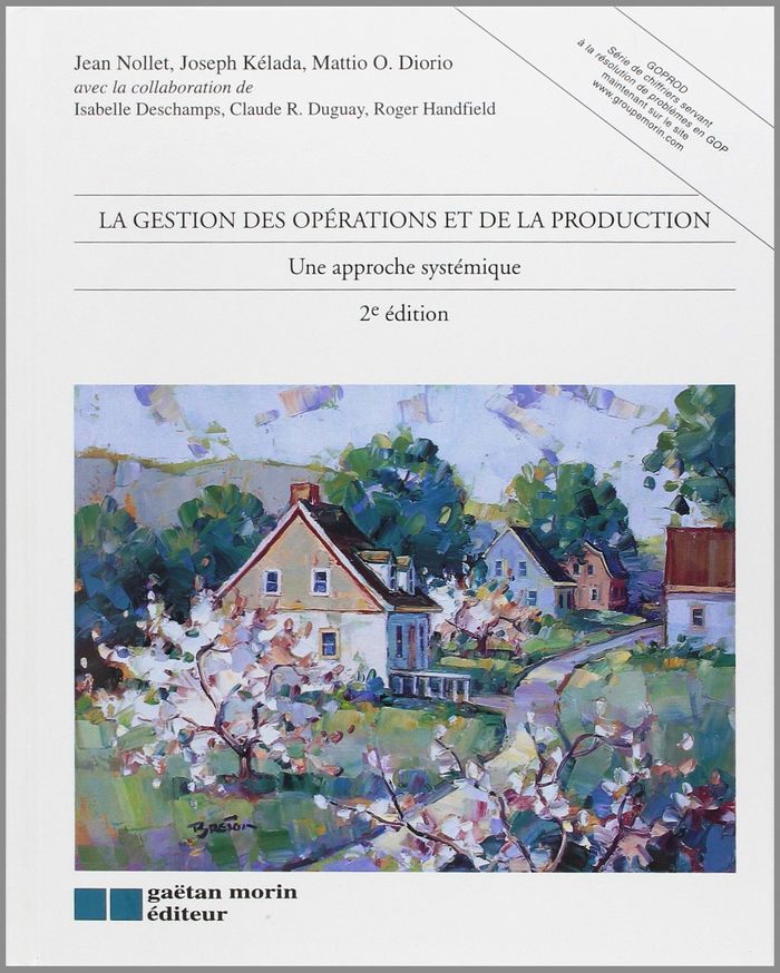 Couverture du livre « GESTION DES OPERATIONS & PROD.APPROC » de Jean Nollet, librairie Les Contes Infusés à Corte