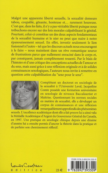 Quatrième de couverture de « POUR UNE AUTHENTIQUE LIBERTE SEXUELLE »