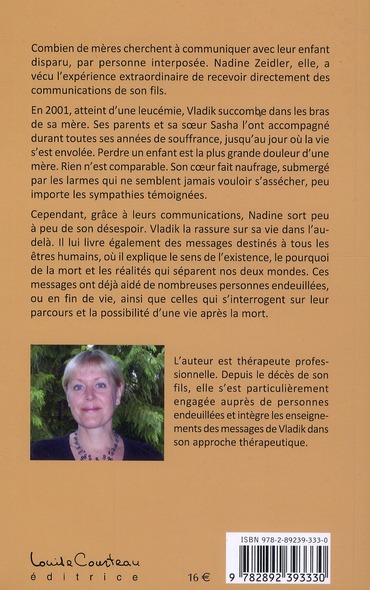 Quatrième de couverture de « TU SERAS MA VOIX - MESSAGES DE VLADIK A SA MERE (1980 - 2001) »