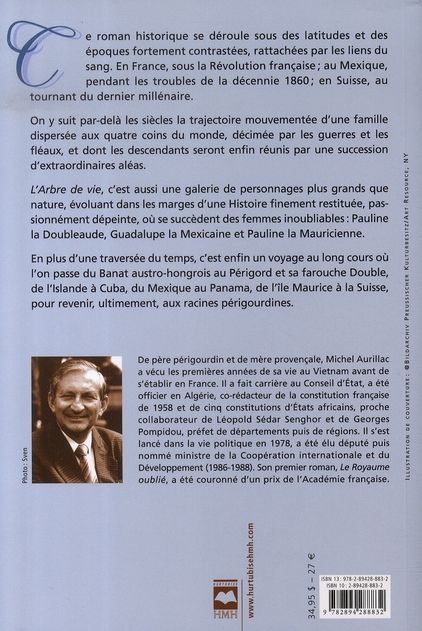 Quatrième de couverture de « L'ARBRE DE VIE »