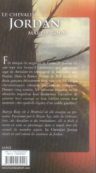 Quatrième de couverture de « LE CHEVALIER JORDAN »