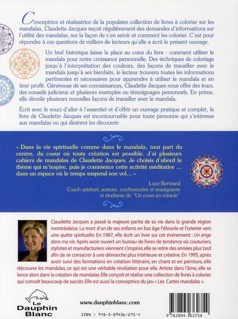 Quatrième de couverture de « LE MANDALA - UNE RENCONTRE AVEC SOI »