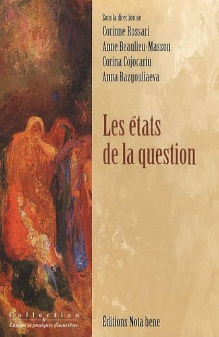 Couverture du livre « LES ETATS DE LA QUESTION » de Corinne Rossari, librairie Les Contes Infusés à Corte