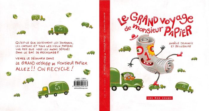 Couverture du livre « LE GRAND VOYAGE DE MONSIEUR PAPIER » de Delaunois/bellebrute, librairie Les Contes Infusés à Corte