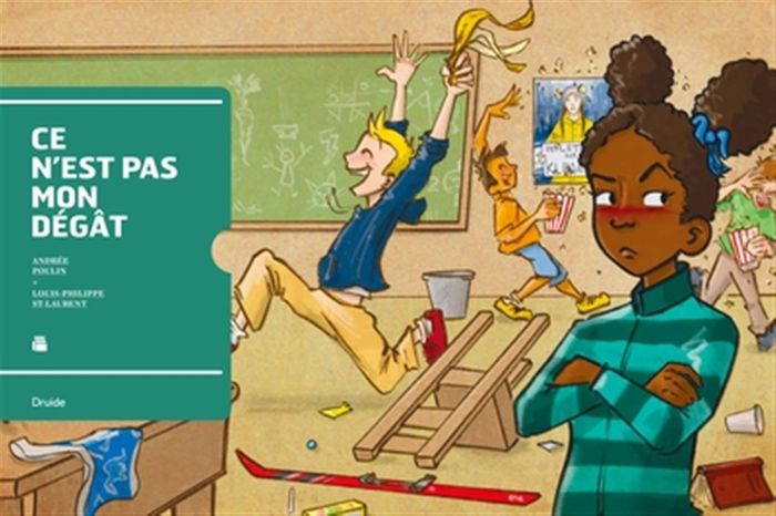 Couverture du livre « CE N'EST PAS MON DEGAT » de Andree Poulin, librairie Les Contes Infusés à Corte