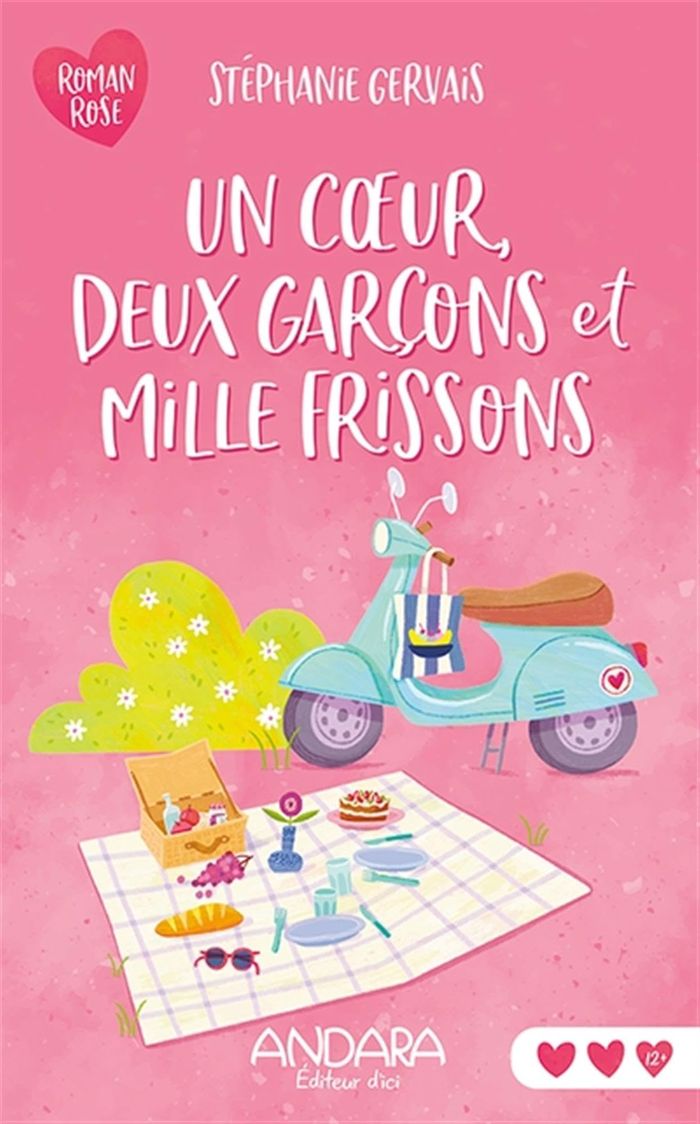 Couverture du livre « UN COEUR, DEUX GARCONS ET MILLE FRISSONS » de Stephanie Gervais, librairie Les Contes Infusés à Corte