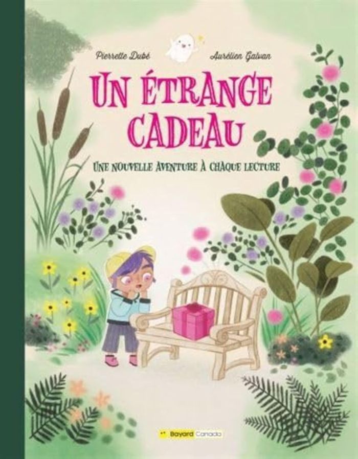 Couverture du livre « UN ETRANGE CADEAU. UNE NOUVELLE AVENTURE A CHAQUE LECTURE » de Pierrette Dube, librairie Les Contes Infusés à Corte