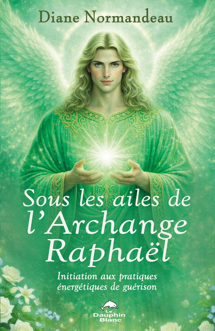 Couverture du livre « SOUS LES AILES DE L'ARCHANGE RAPHAEL - INITIATION AUX PRATIQUES ENERGETIQUES DE GUERISON » de Diane Normandeau, librairie Les Contes Infusés à Corte
