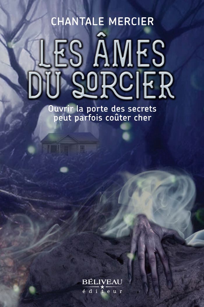 Couverture du livre « Les âmes du sorcier : ouvrir la porte des secrets peut parfois coûter cher » de Chantale Mercier, librairie Les Contes Infusés à Corte