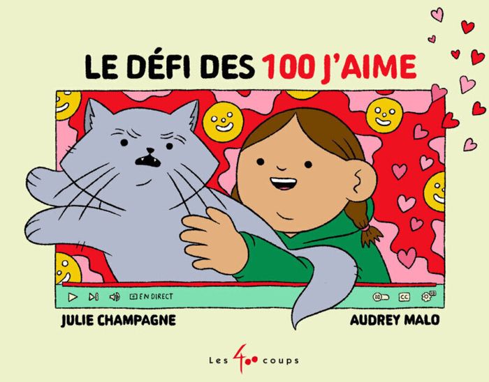 Couverture du livre « Le Défi des 100 j'aime », librairie Les Contes Infusés à Corte