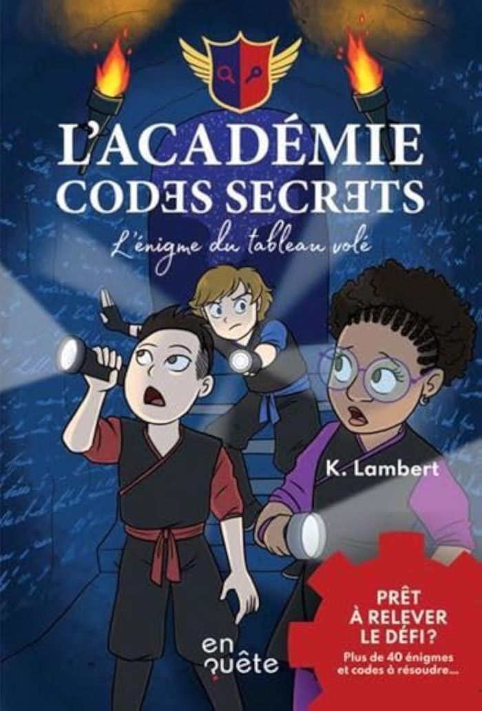 Couverture du livre « L'ENIGME DU TABLEAU VOLE » de Karine Lambert, librairie Les Contes Infusés à Corte
