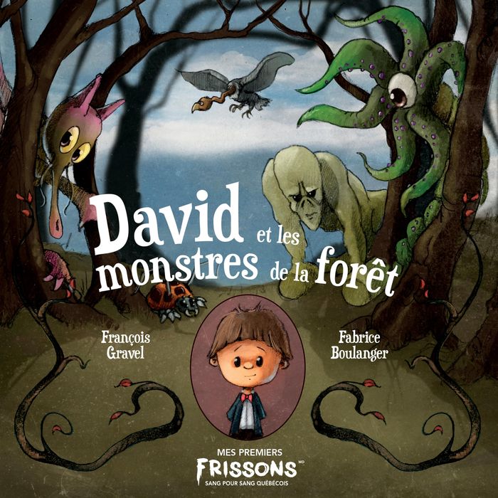 Couverture du livre « DAVID ET LES MONSTRES DE LA FORET » de Francois Gravel, librairie Les Contes Infusés à Corte