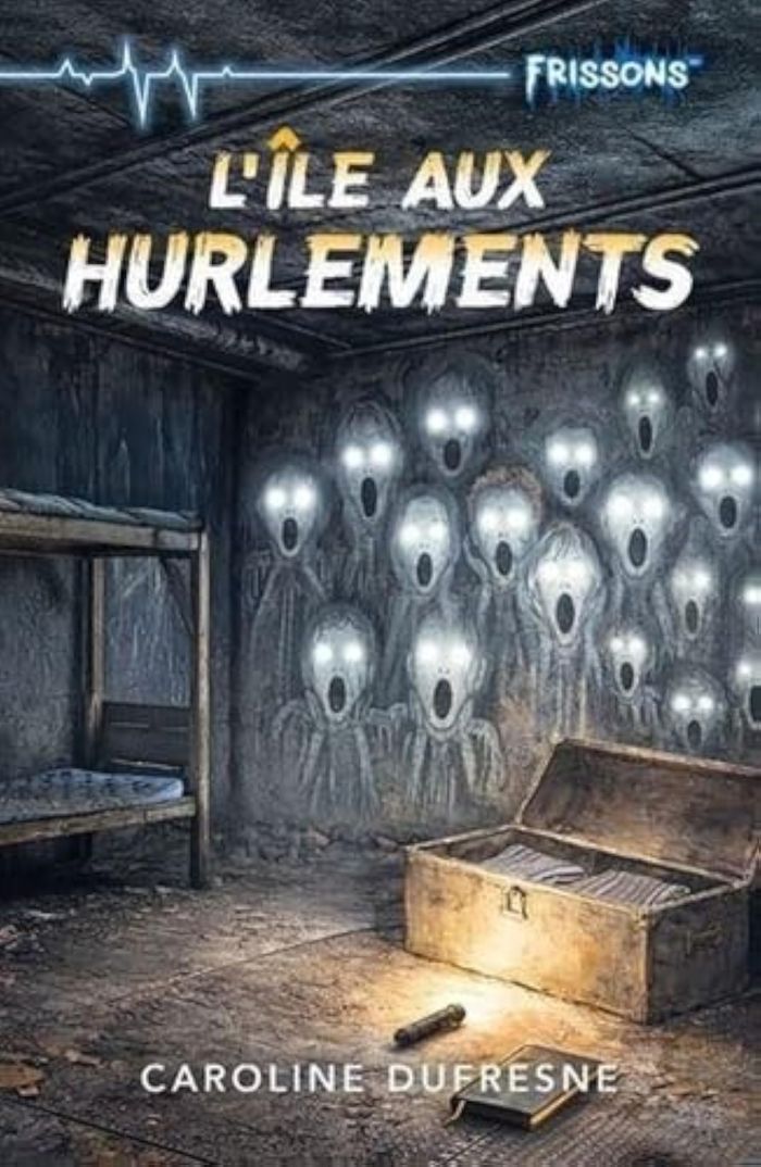Couverture du livre « L'ILE AUX HURLEMENTS » de Caroline Dufresne, librairie Les Contes Infusés à Corte