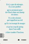 Quatrième de couverture de « Du feu autour de l'oeil »