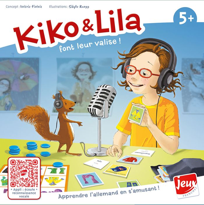 Couverture du livre « KIKO & LILA FONT LEUR VALISE - APPRENDRE L'ALLEMAND EN S'AMUSANT », librairie Les Contes Infusés à Corte
