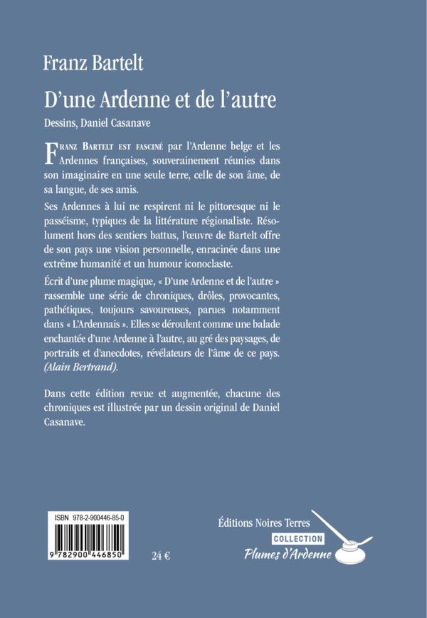 Quatrième de couverture de « D'une Ardenne et de l'autre »