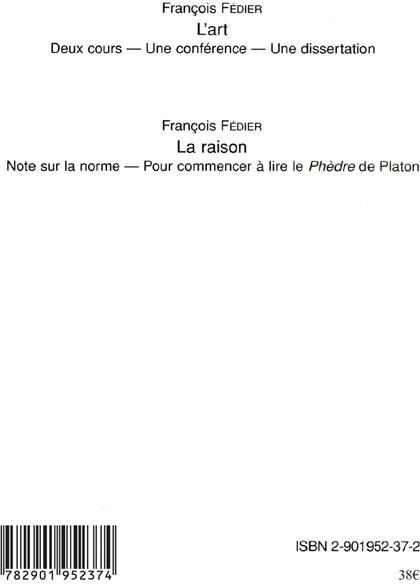 Quatrième de couverture de « LA FETE DE LA PENSEE »