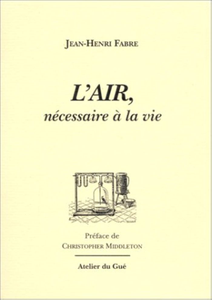 Couverture du livre « L'AIR, NECESSAIRE A LA VIE » de Fabre Jean-Henri, librairie Les Contes Infusés à Corte