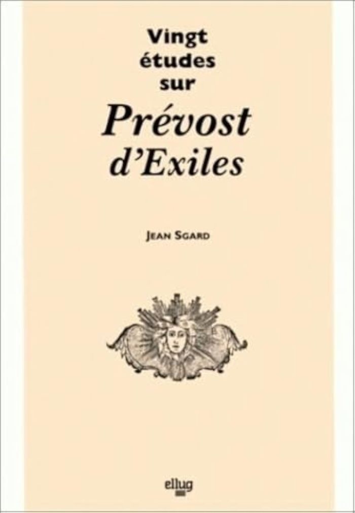 Couverture du livre « VINGT ETUDES SUR PREVOST D'EXILES », librairie Les Contes Infusés à Corte