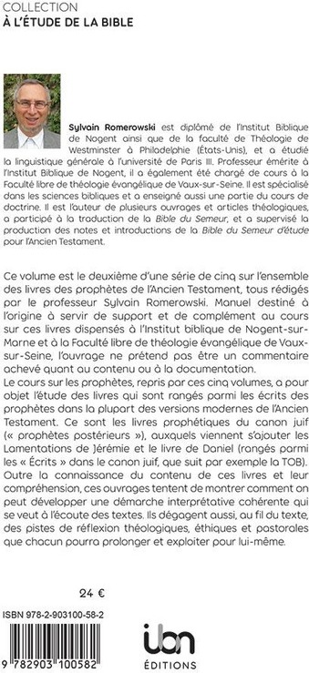 Quatrième de couverture de « Les livres des Prophètes »