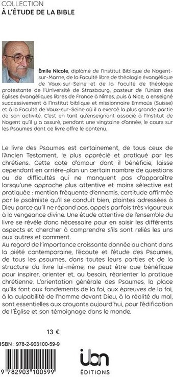 Quatrième de couverture de « Le Livre des Psaumes »