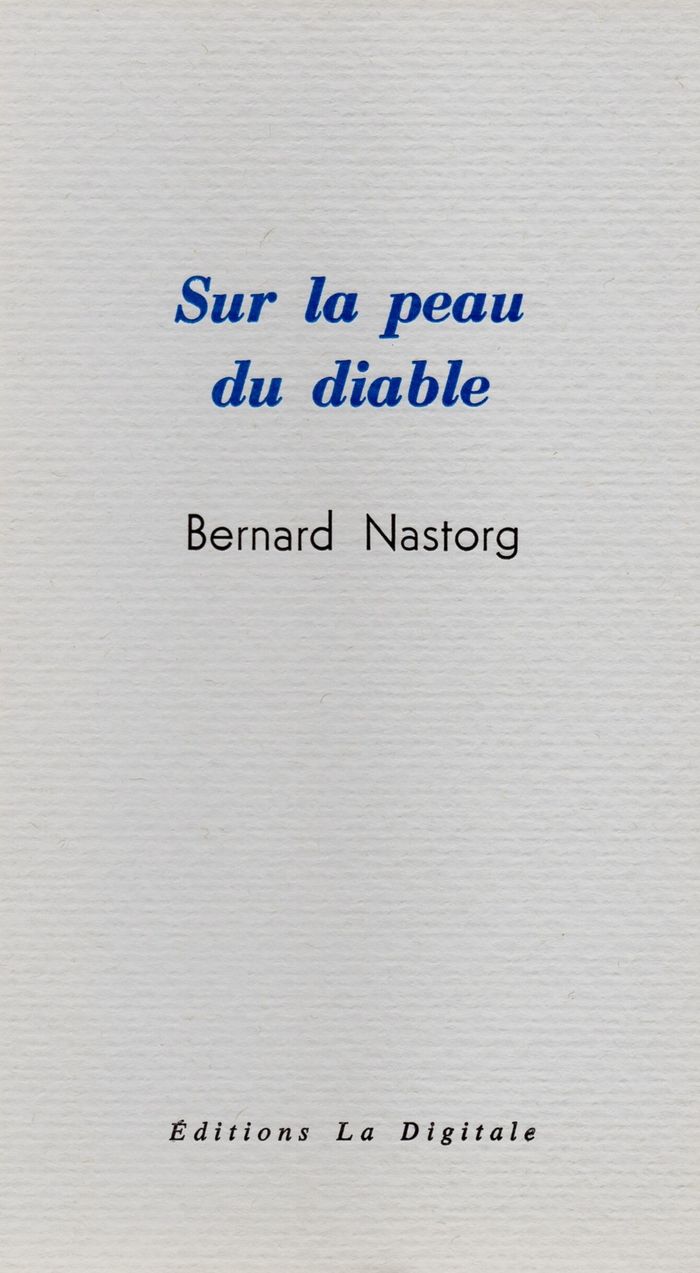 Couverture du livre « SUR LA PEAU DU DIABLE », librairie Les Contes Infusés à Corte