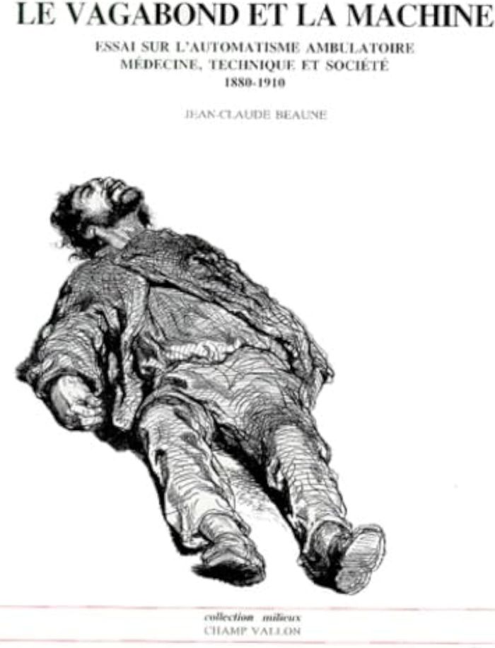 Couverture du livre « LE VAGABOND ET LA MACHINE » de Jean-Claude Beaune, librairie Les Contes Infusés à Corte