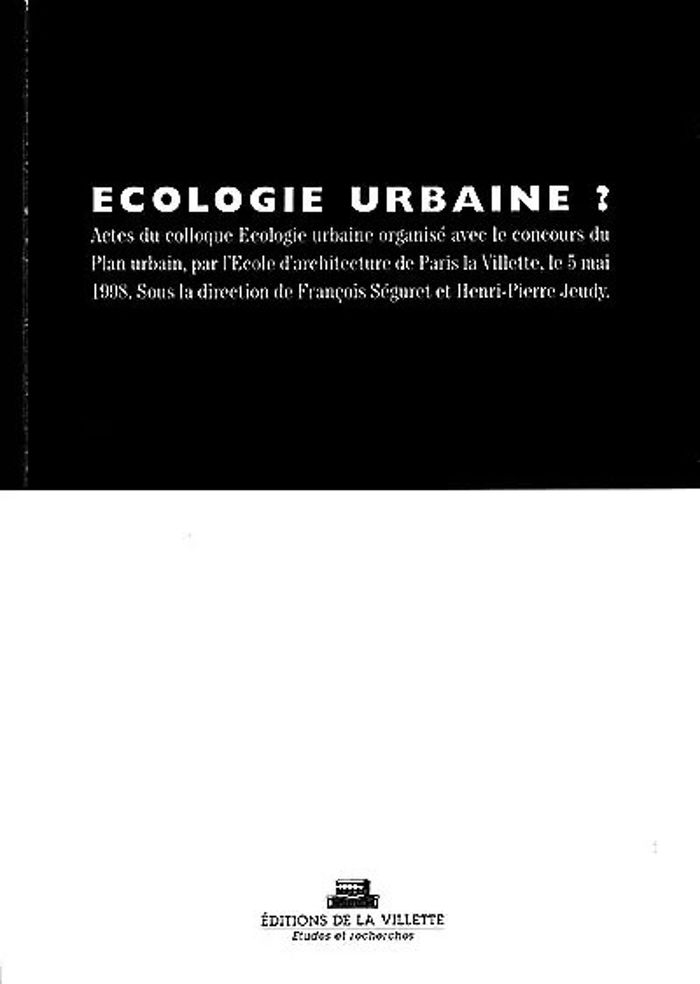Couverture du livre « ECOLOGIE URBAINE », librairie Les Contes Infusés à Corte