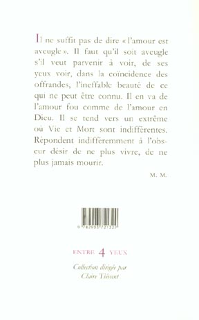 Quatrième de couverture de « AMOURS A EN MOURIR »