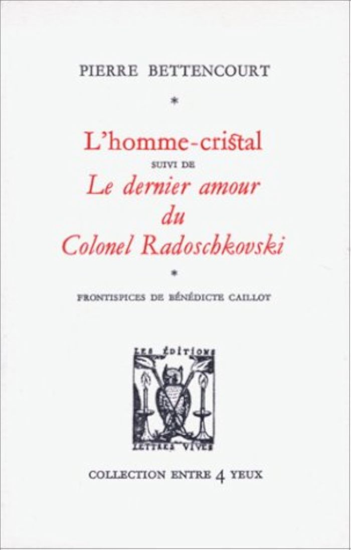 Couverture du livre « L'HOMME-CRISTAL », librairie Les Contes Infusés à Corte