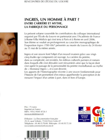 Quatrième de couverture de « INGRES, UN HOMME A PART ? »