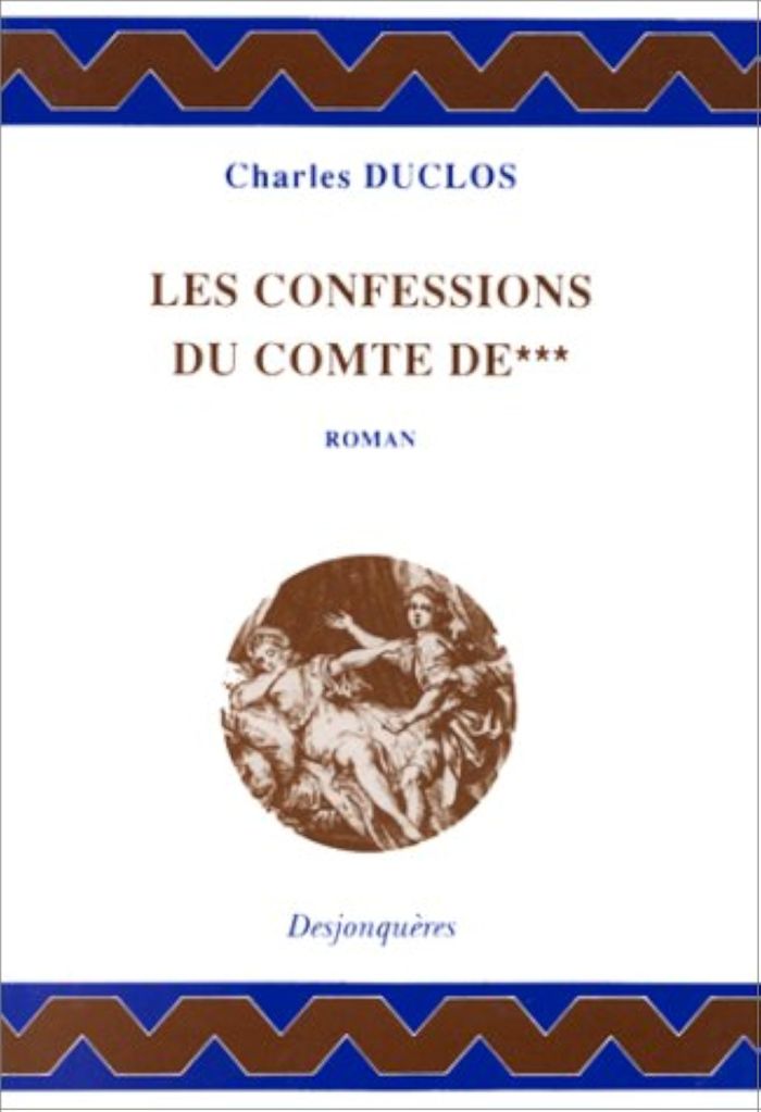 Couverture du livre « LES CONFESSIONS DU COMTE DE *** » de Charles Pinot-Duclos, librairie Les Contes Infusés à Corte