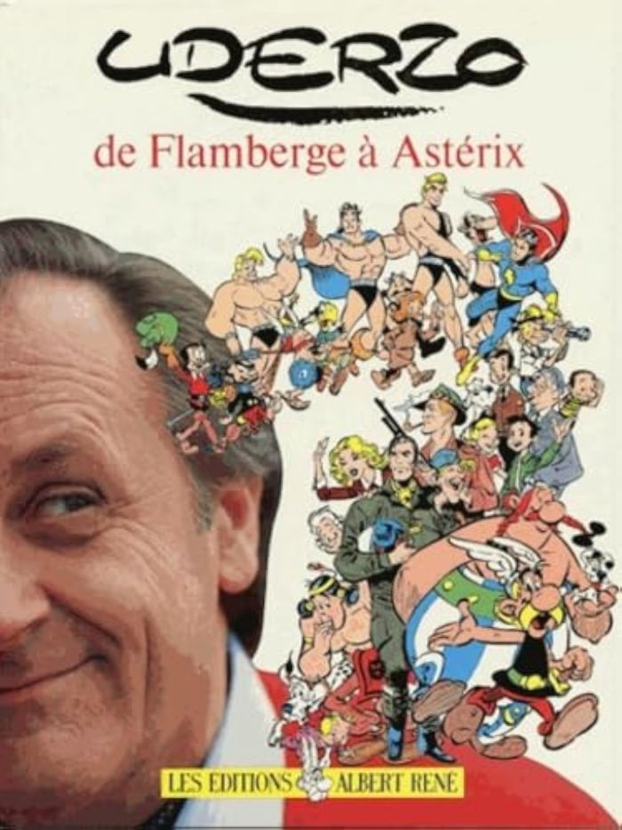 Couverture du livre « UDERZO DE FLAMBERGE A ASTERIX » de Xxx, librairie Les Contes Infusés à Corte