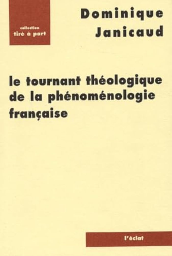 Couverture du livre « TOURNANT THEOLOGIQUE DE LA PHENOMENOLOGIE FRANCAISE(LE) », librairie Les Contes Infusés à Corte
