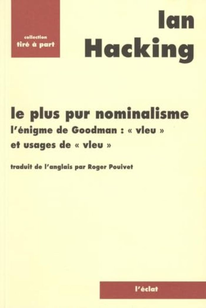 Couverture du livre « LE PLUS PUR NOMINALISME », librairie Les Contes Infusés à Corte