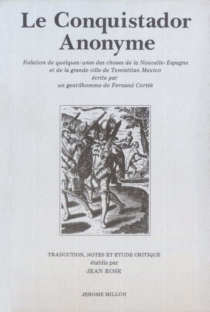 Couverture du livre « LE CONQUISTADOR ANONYME » de Anonyme, librairie Les Contes Infusés à Corte
