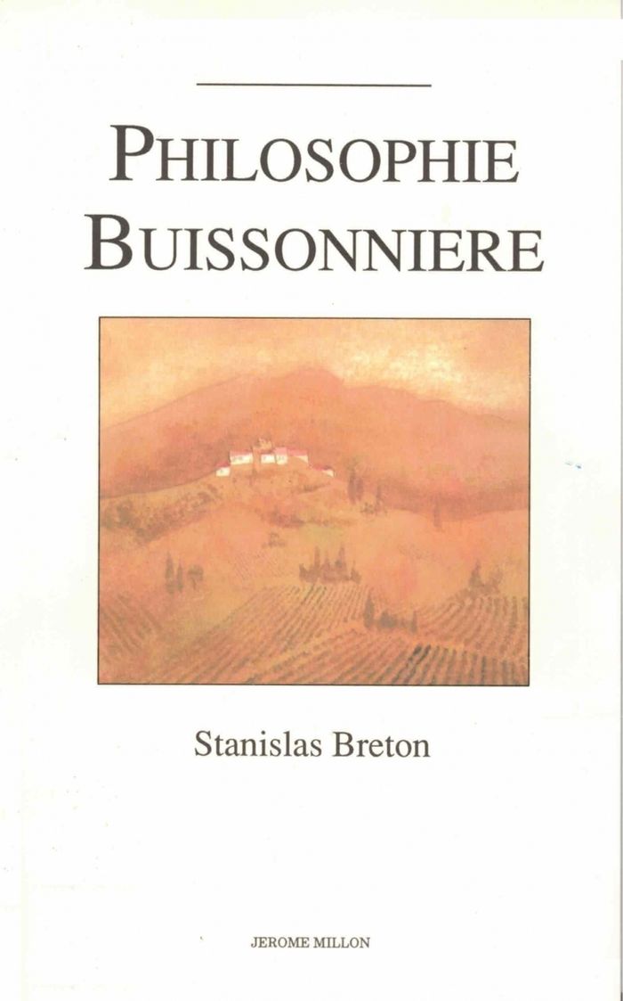 Couverture du livre « PHILOSOPHIE BUISSONNIERE » de Stanislas Breton, librairie Les Contes Infusés à Corte