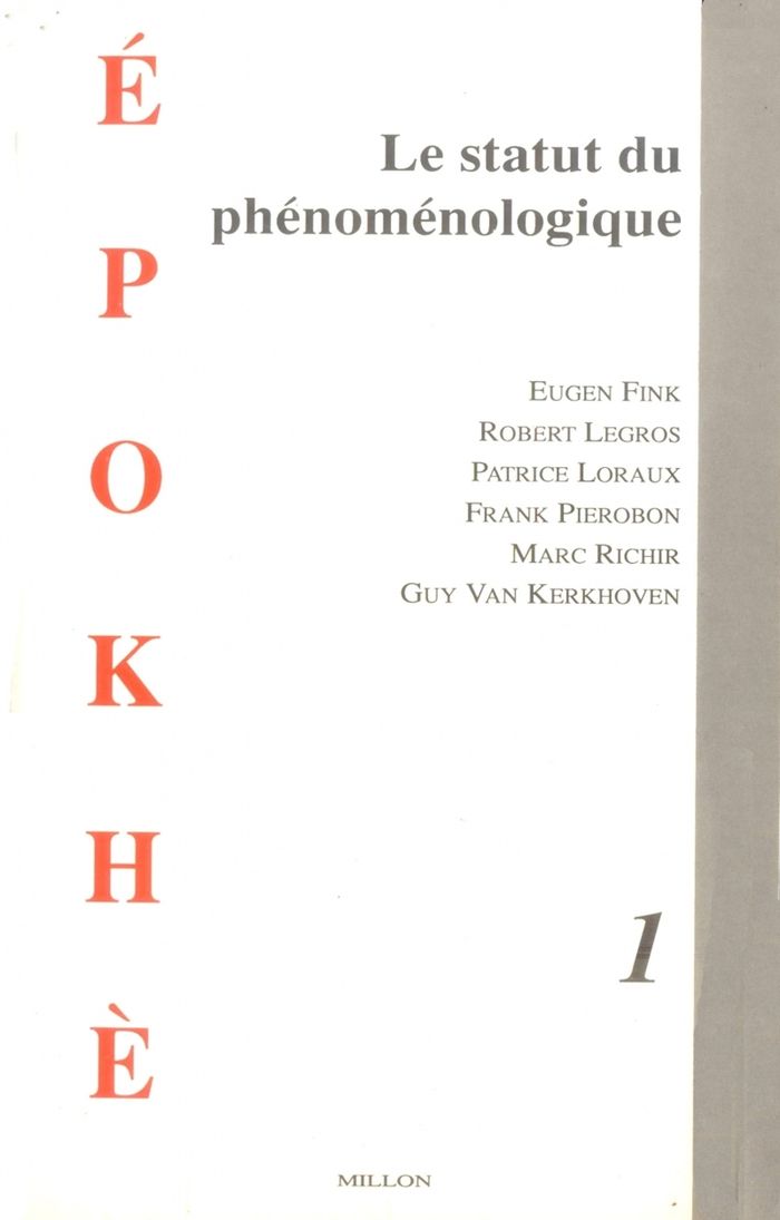 Couverture du livre « LE STATUT DU PHENOMENOLOGIQUE » de Collectif, librairie Les Contes Infusés à Corte