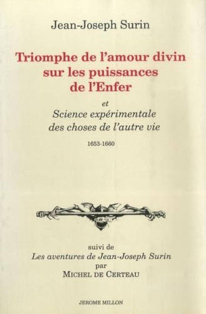 Couverture du livre « TRIOMPHE DE L'AMOUR DIVIN SUR LES PUISSANCES DE L'ENFER » de Jean-Joseph Surin, librairie Les Contes Infusés à Corte