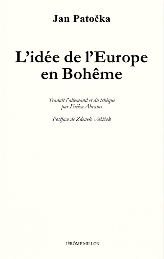 Couverture du livre « L'IDEE DE L'EUROPE EN BOHEME » de Jan Patocka, librairie Les Contes Infusés à Corte