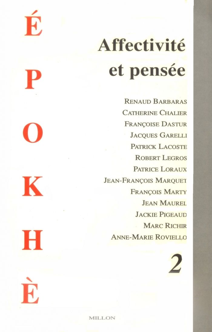 Couverture du livre « AFFECTIVITE ET PENSEE », librairie Les Contes Infusés à Corte