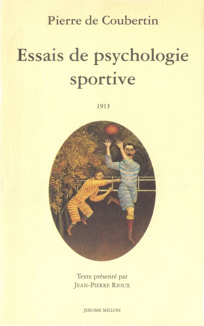 Couverture du livre « ESSAIS DE PSYCHOLOGIE SPORTIVE » de Coubertin (de) P., librairie Les Contes Infusés à Corte