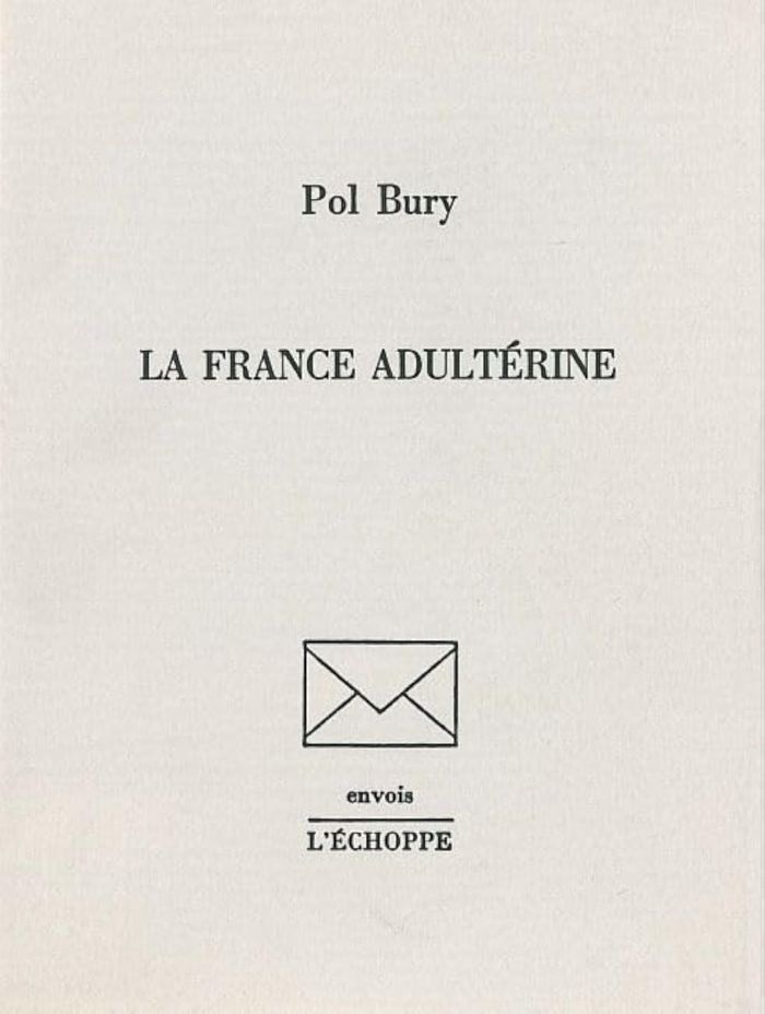 Couverture du livre « FRANCE ADULTERINE », librairie Les Contes Infusés à Corte