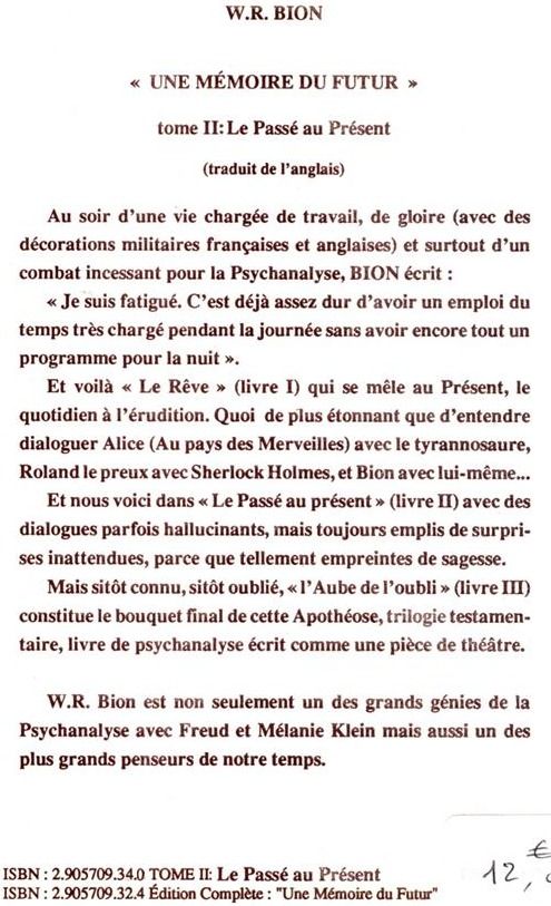 Quatrième de couverture de « UNE MEMOIRE DU FUTUR T2 : LE PASSE AU PRESENT - TOME 2 : LE PASSE AU PRESENT »